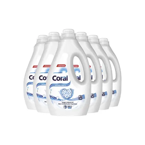 Coral - Vloeibaar Wasmiddel - Optimal White - Witte was - Voordeelverpakking