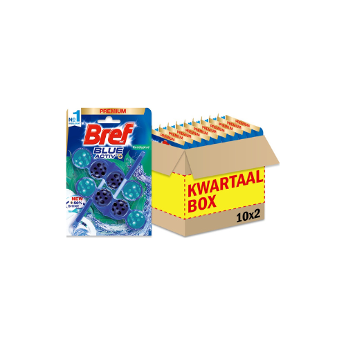 Bref-Toiletblok-Blue-Active-Eucalyptus Voordeelverpakking